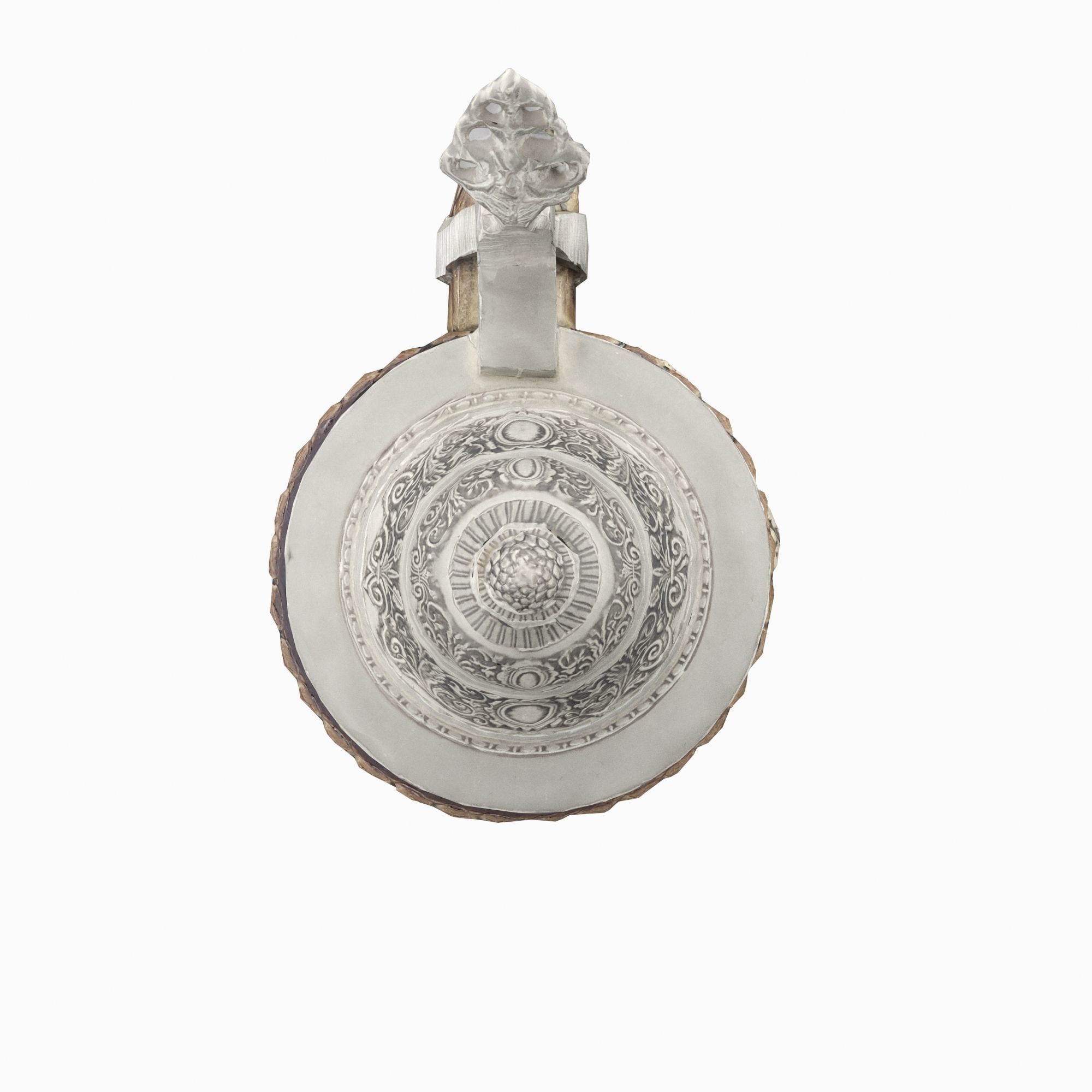 Ornamented Decorative Vase  Low-poly 3D model_3