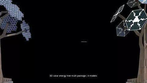 3D solar energy tree multi package 3D Model Collection_1