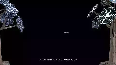 3D solar energy tree multi package