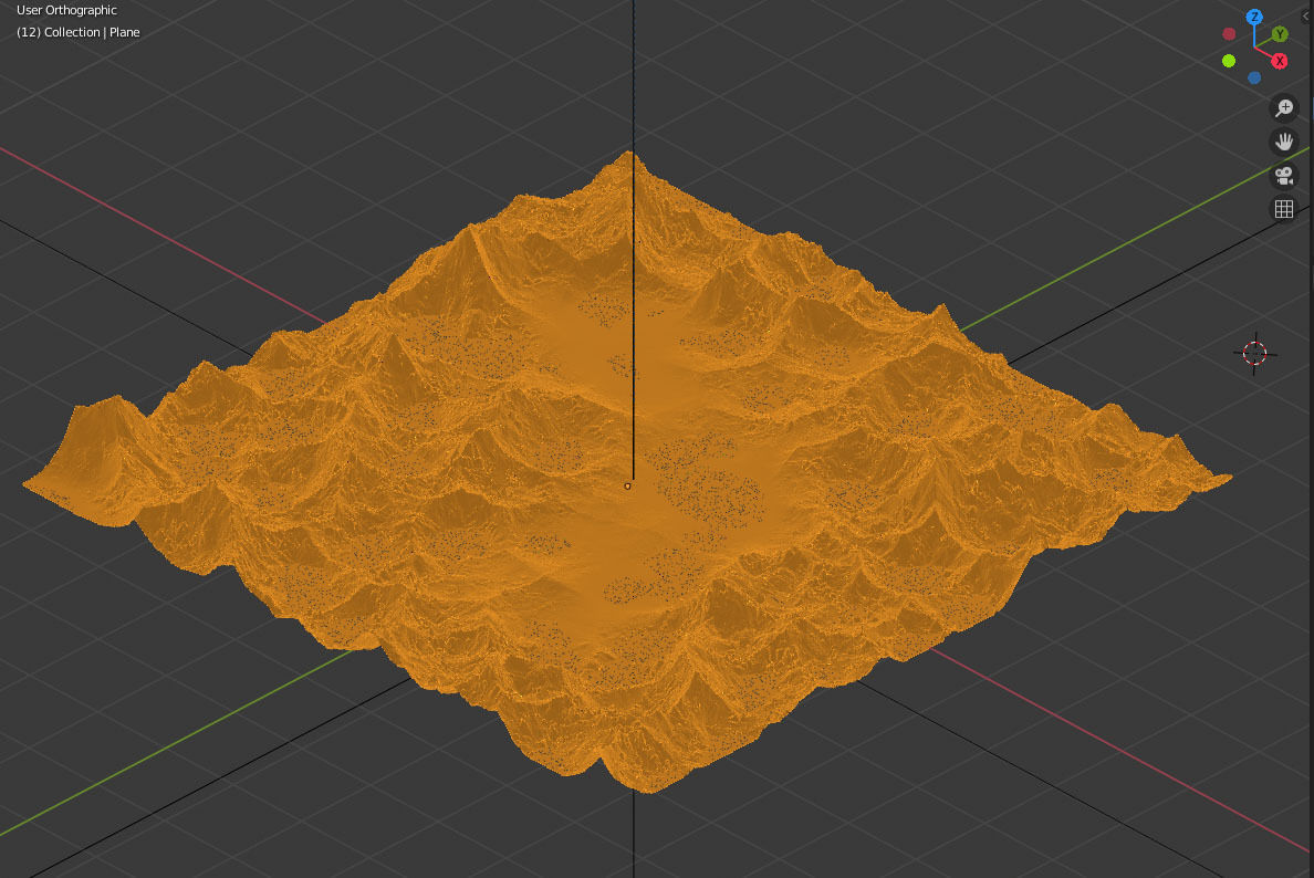 Snow Mountains Valley 3D model_14