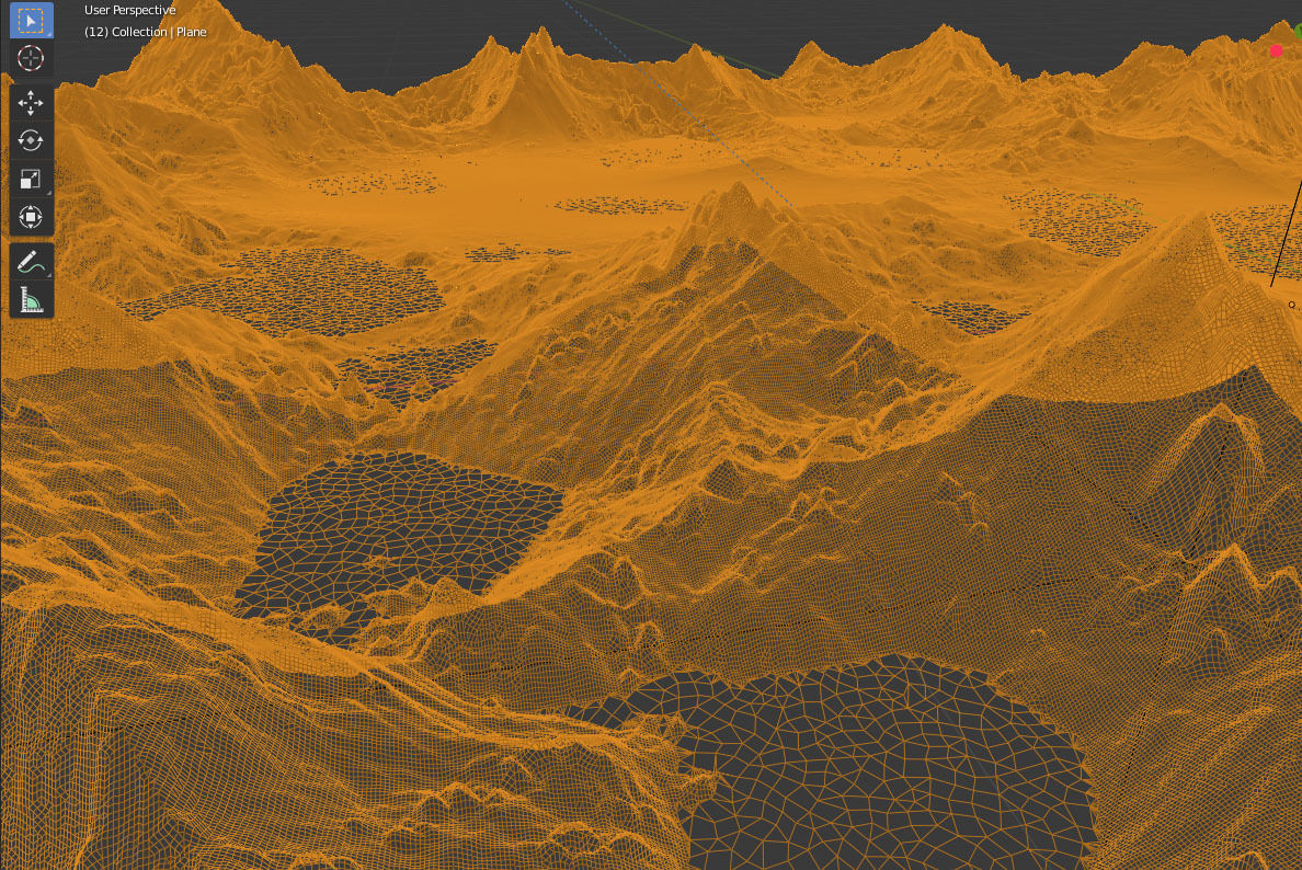 Snow Mountains Valley 3D model_16