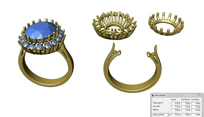 Diana ring 3D print model