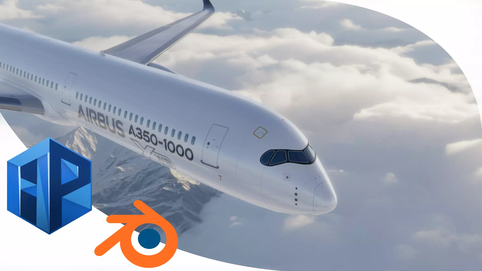 Airbus A350-1000 XWB AIRBUS LIVERY Low-poly 3D model_0
