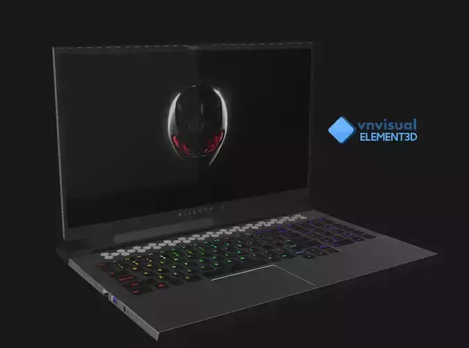 E3D - New Alienware M17 2019 3D model