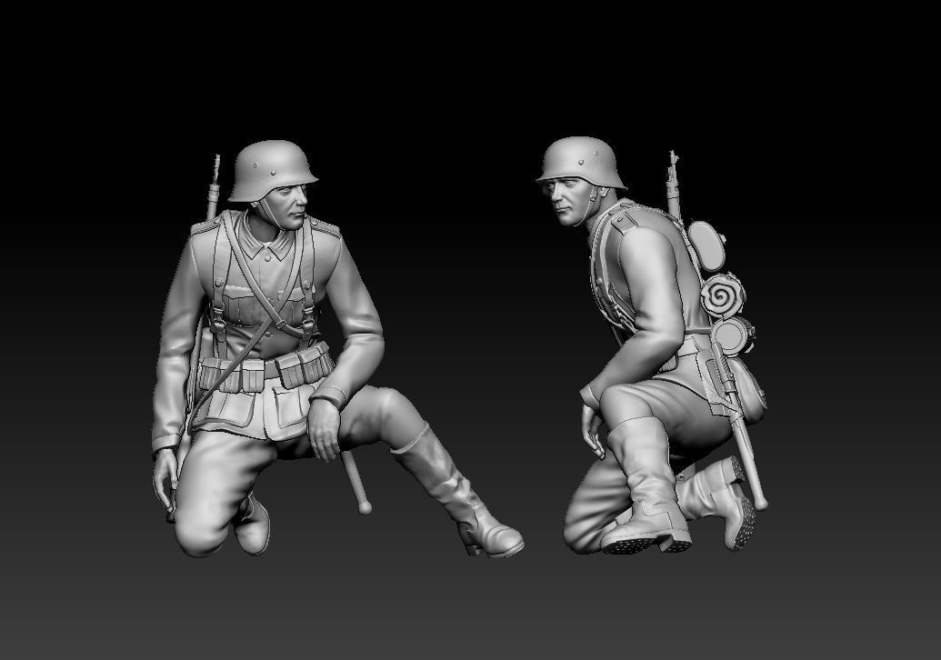 German soldier 3D print model_2