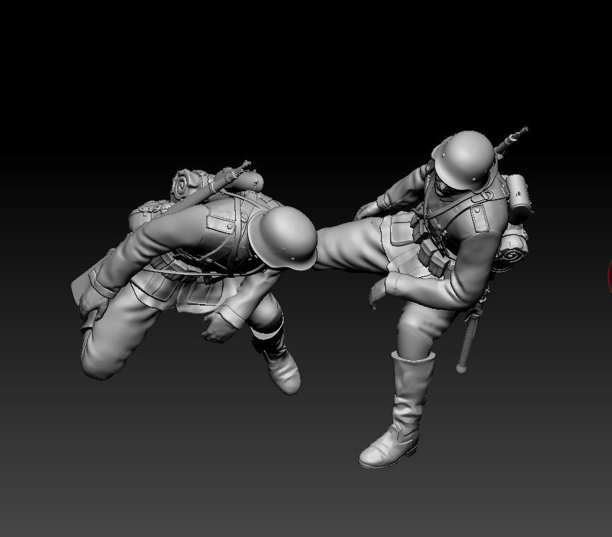 German soldier 3D print model_5