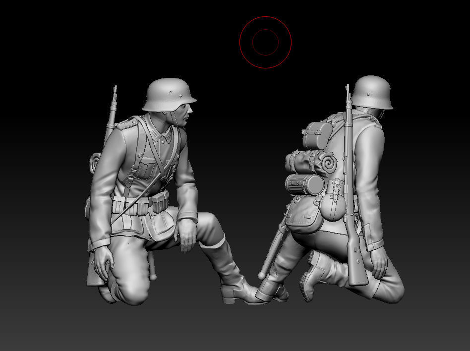 German soldier 3D print model_1