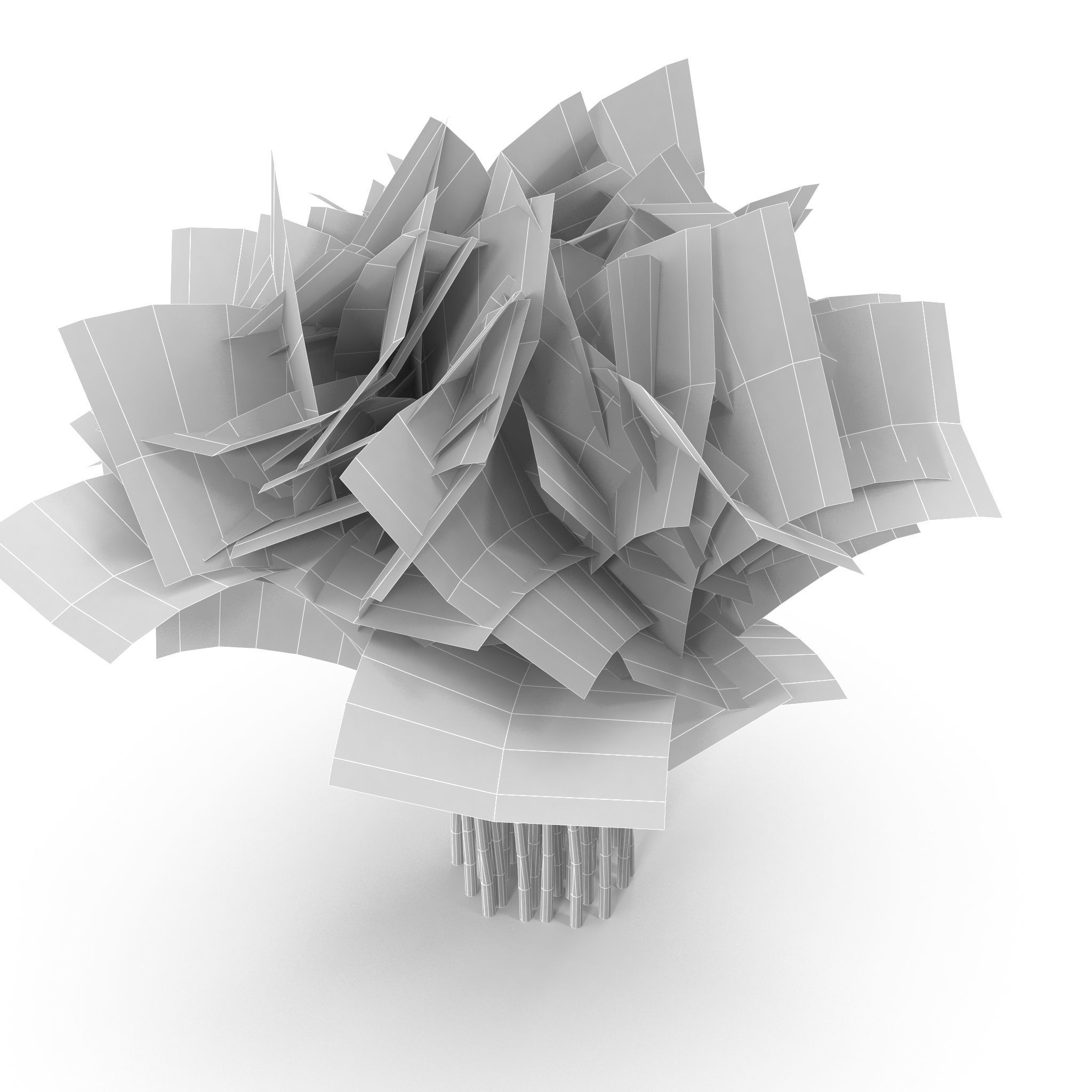 Celery Bunch 3D model_8