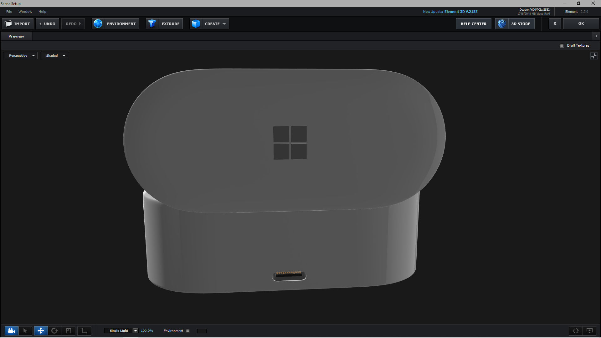 E3D - Microsoft Surface Earbuds 3D model_2