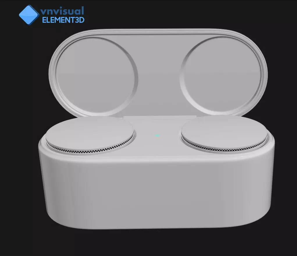 E3D - Microsoft Surface Earbuds 3D model_0