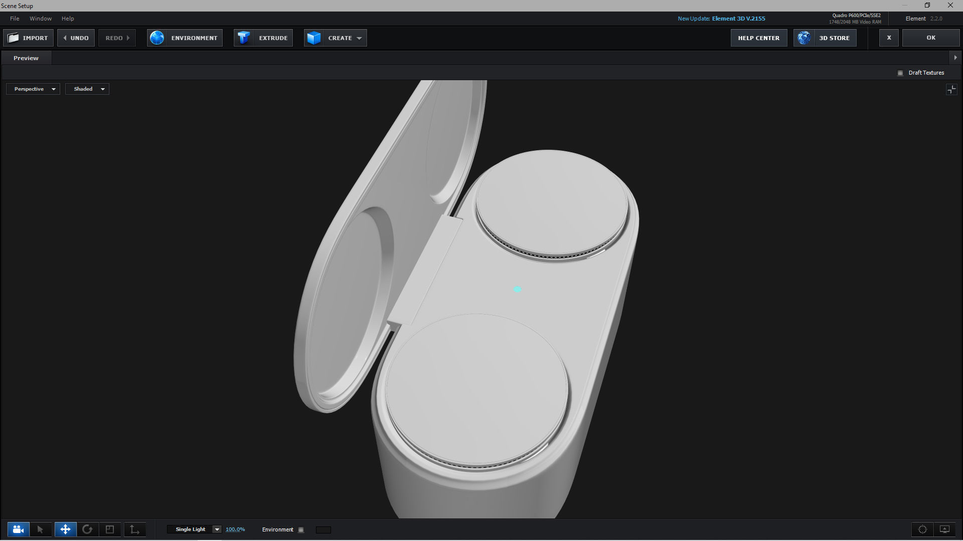 E3D - Microsoft Surface Earbuds 3D model_3