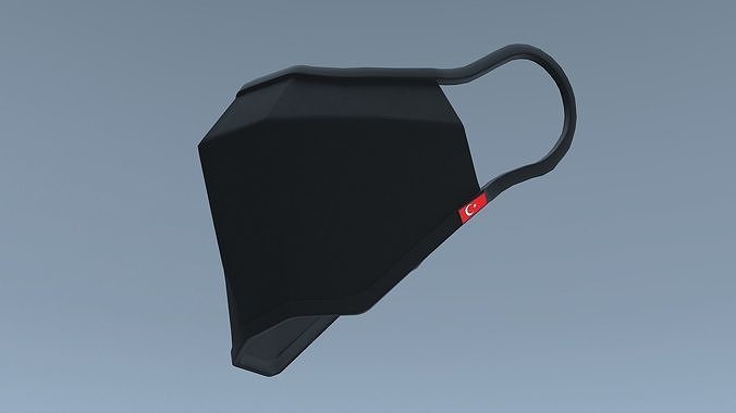 Face Mask Free low-poly 3D print model