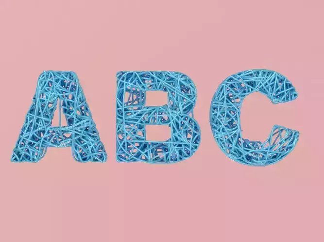 Wire Noodle Alphabet