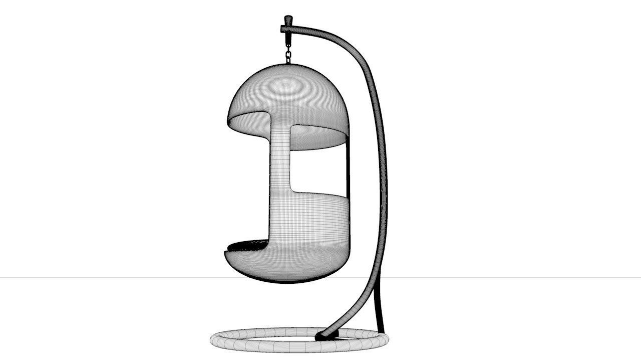 Capsule Hanging Chair 3D model_10
