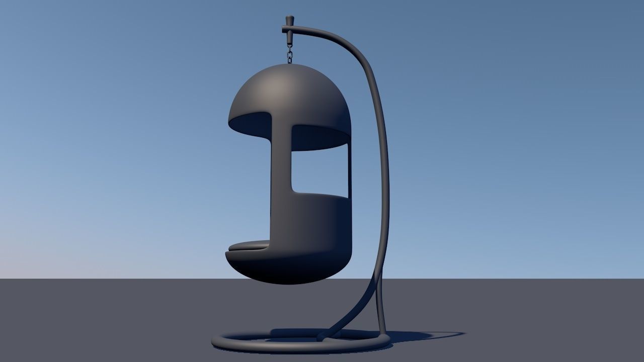 Capsule Hanging Chair 3D model_6