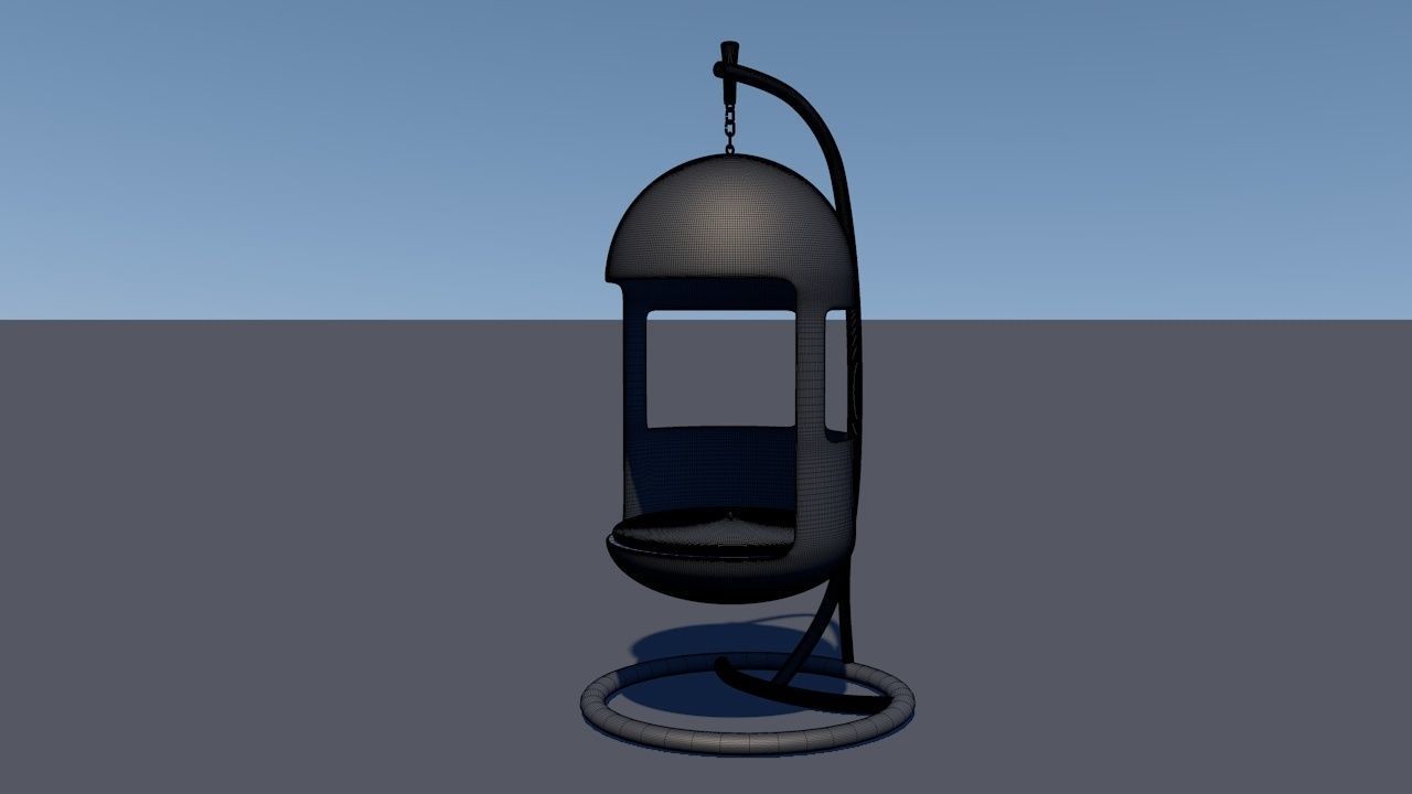 Capsule Hanging Chair 3D model_19