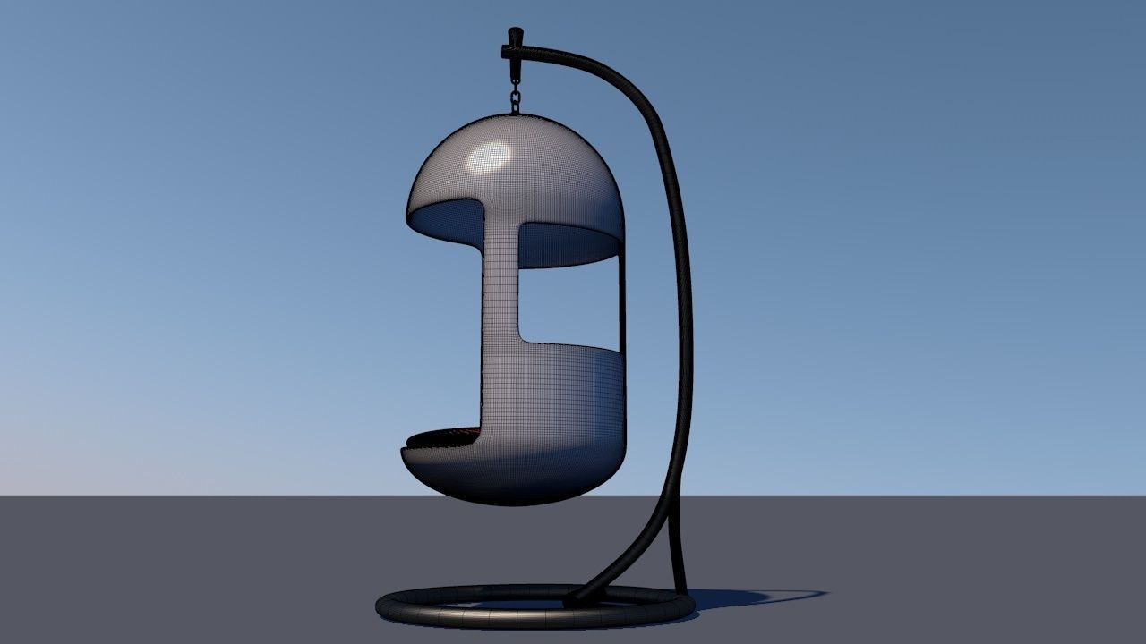 Capsule Hanging Chair 3D model_17