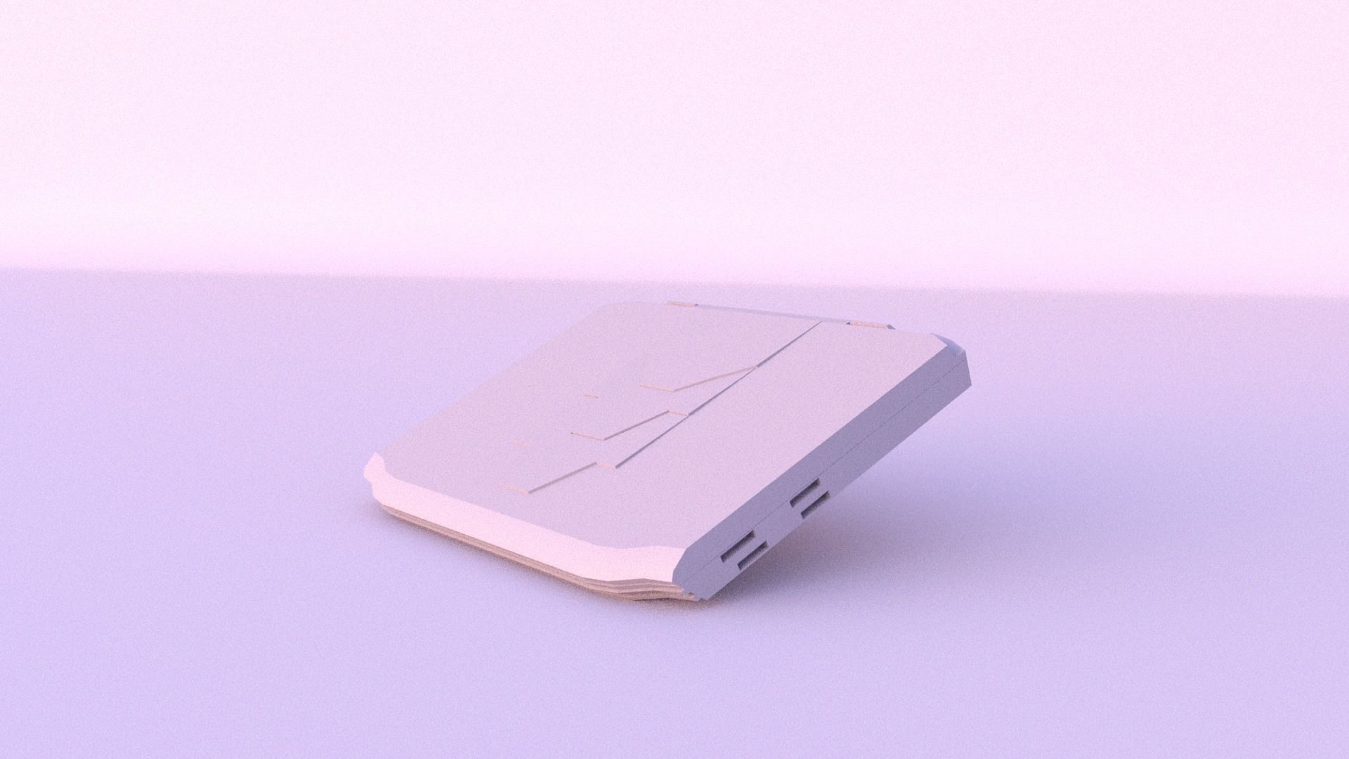 Gaming Laptop Disassemblable - Low Poly Low-poly 3D model_1