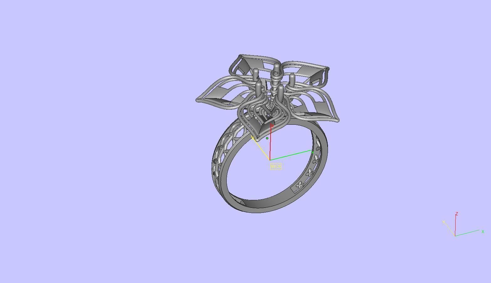 3D printable Engagement Ring  3D print model_6