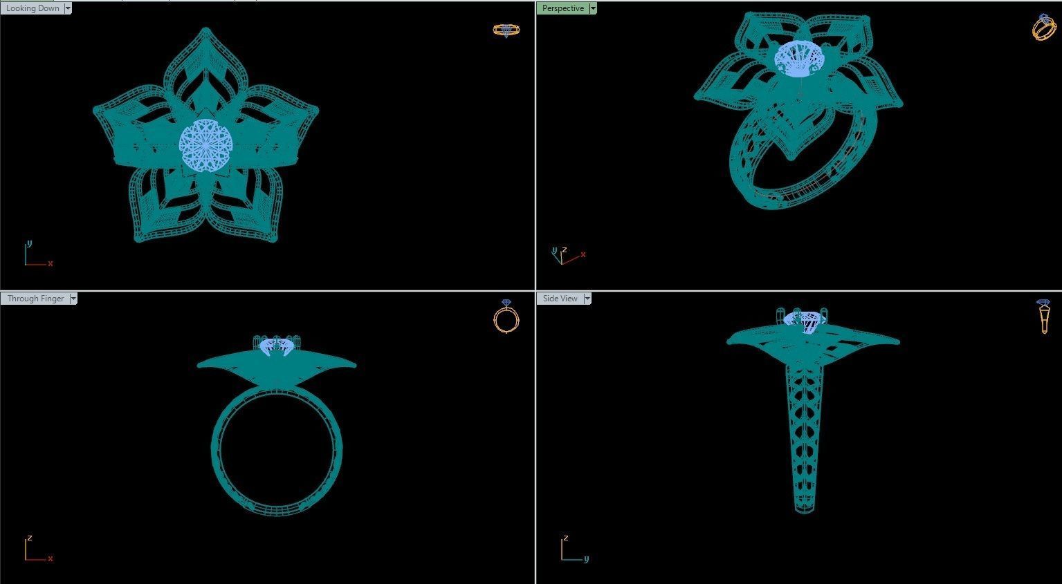 3D printable Engagement Ring  3D print model_5