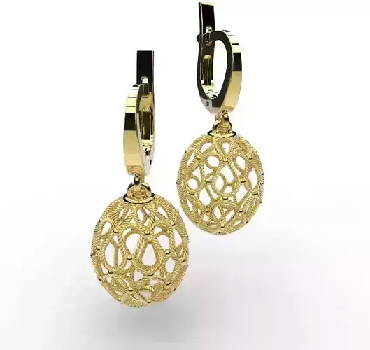 earrings filigrana 3D print model