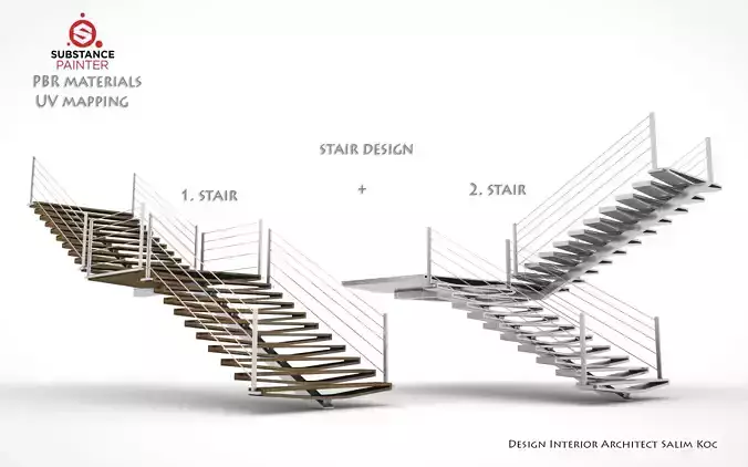      Stairs 3D model   TWO QUALITY DESIGN