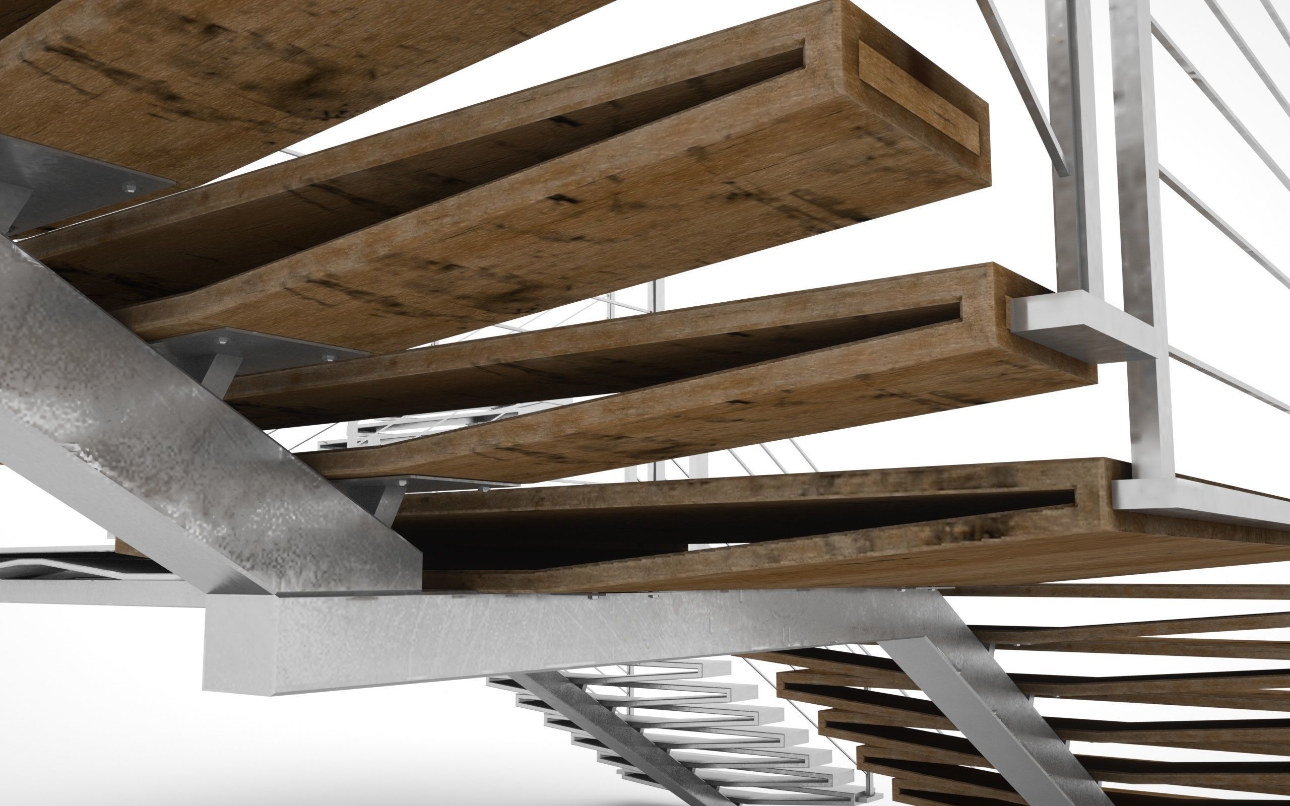      Stairs 3D model   TWO QUALITY DESIGN Low-poly 3D model_19