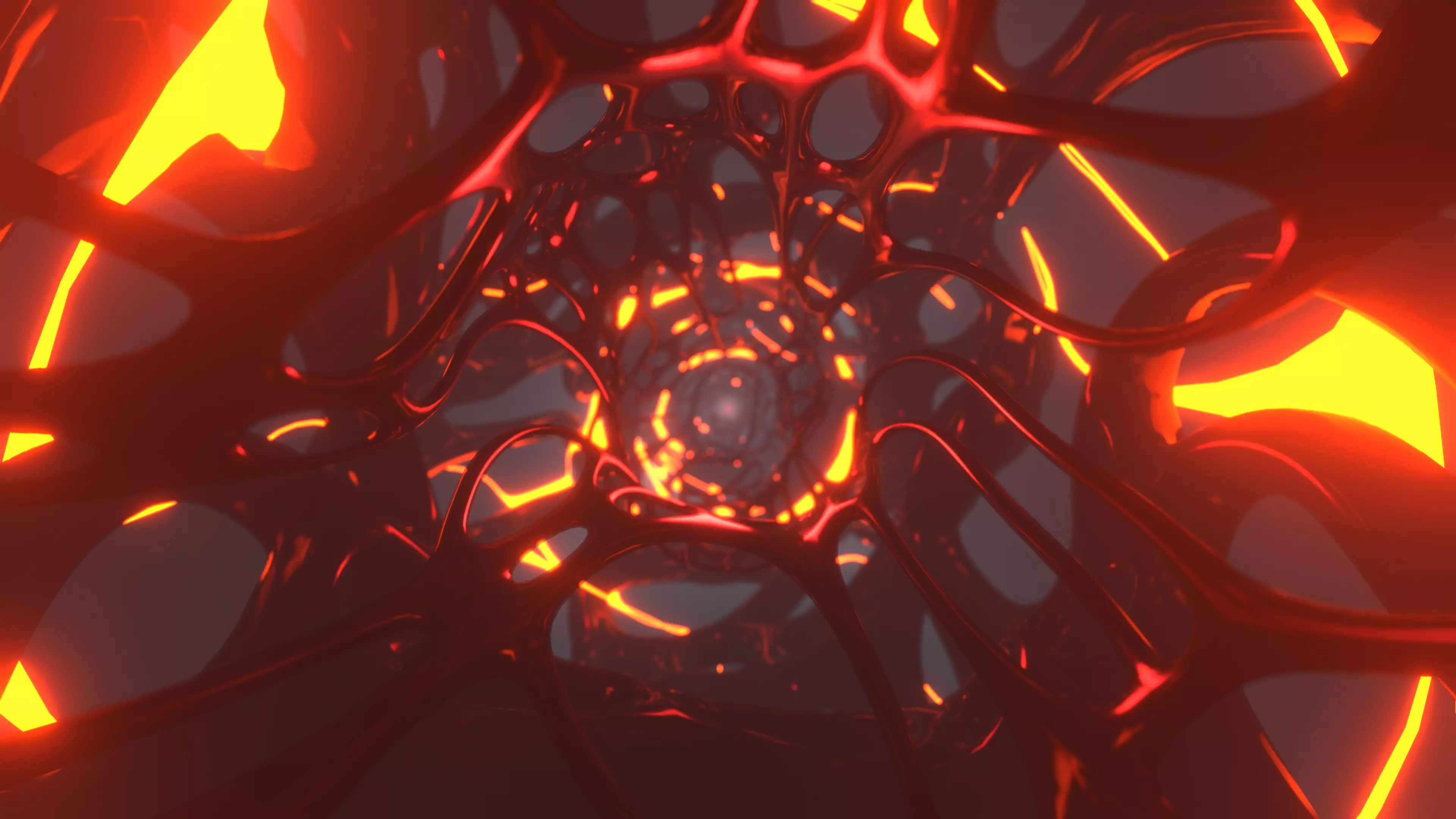 Animated loop scene for motion graphics 3D model