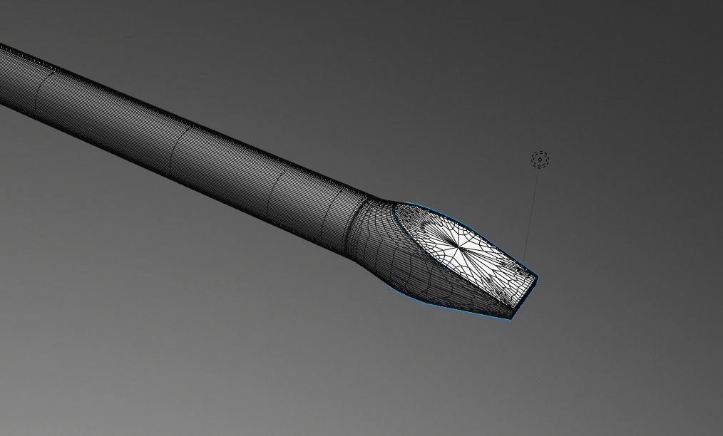 Simple Fat-blade Screwdriver Free 3D model_2