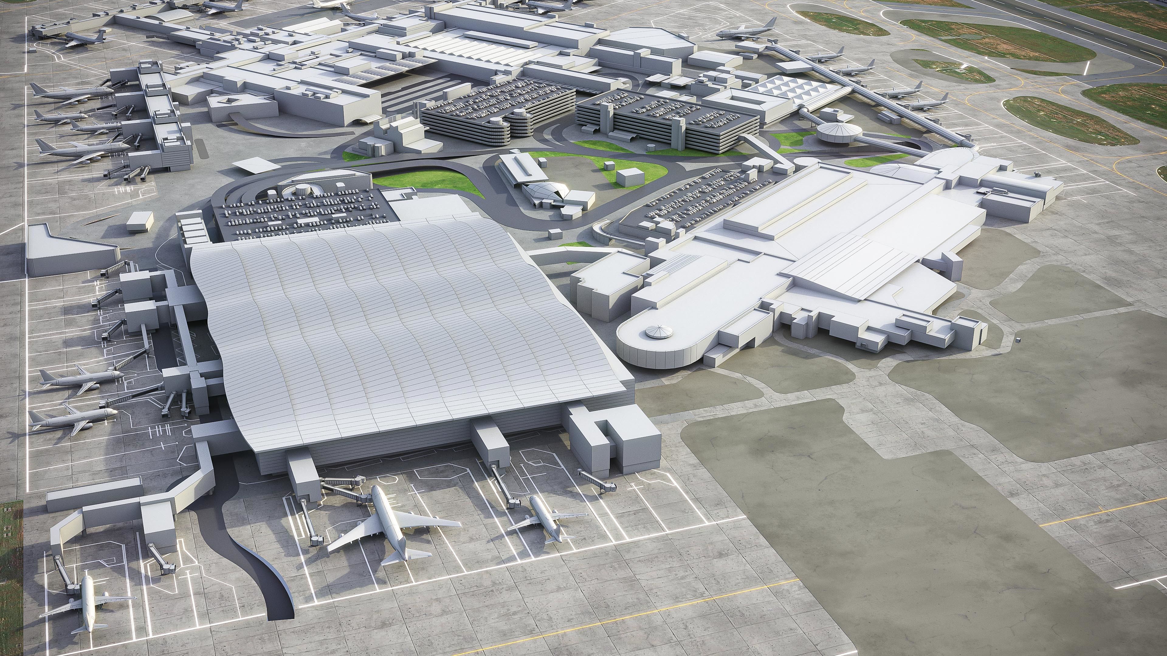 London Heathrow Airport - LHR Low-poly 3D model_14