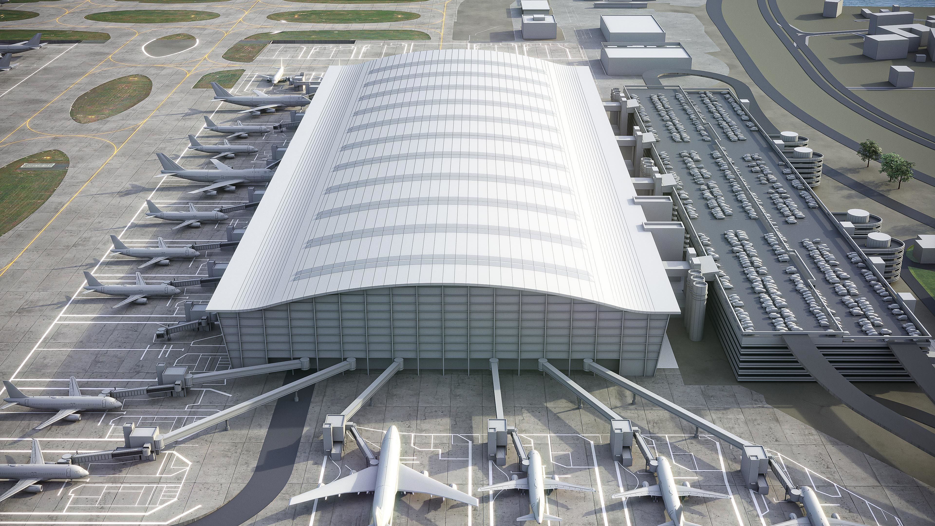London Heathrow Airport - LHR Low-poly 3D model_32