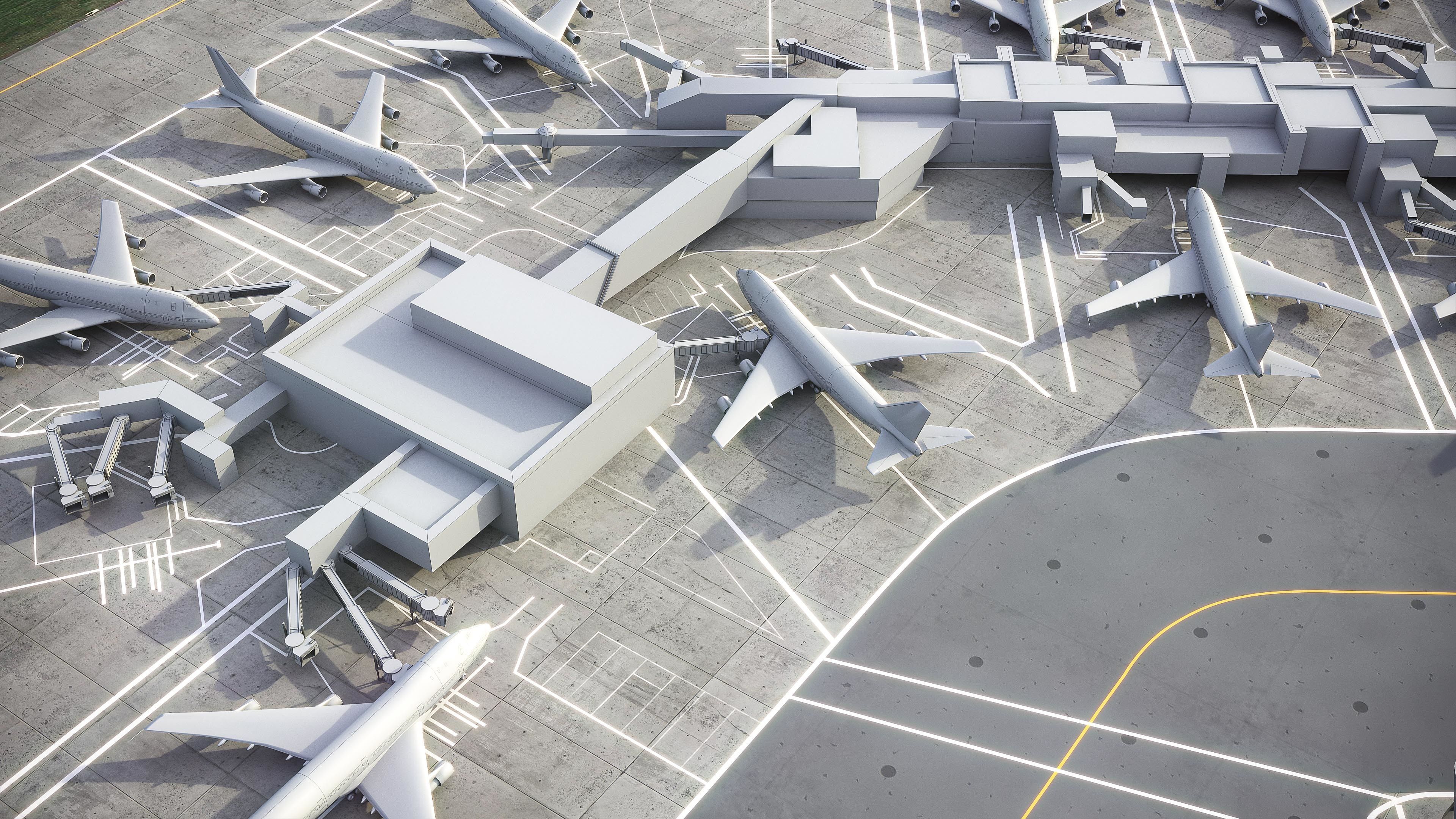 London Heathrow Airport - LHR Low-poly 3D model_24