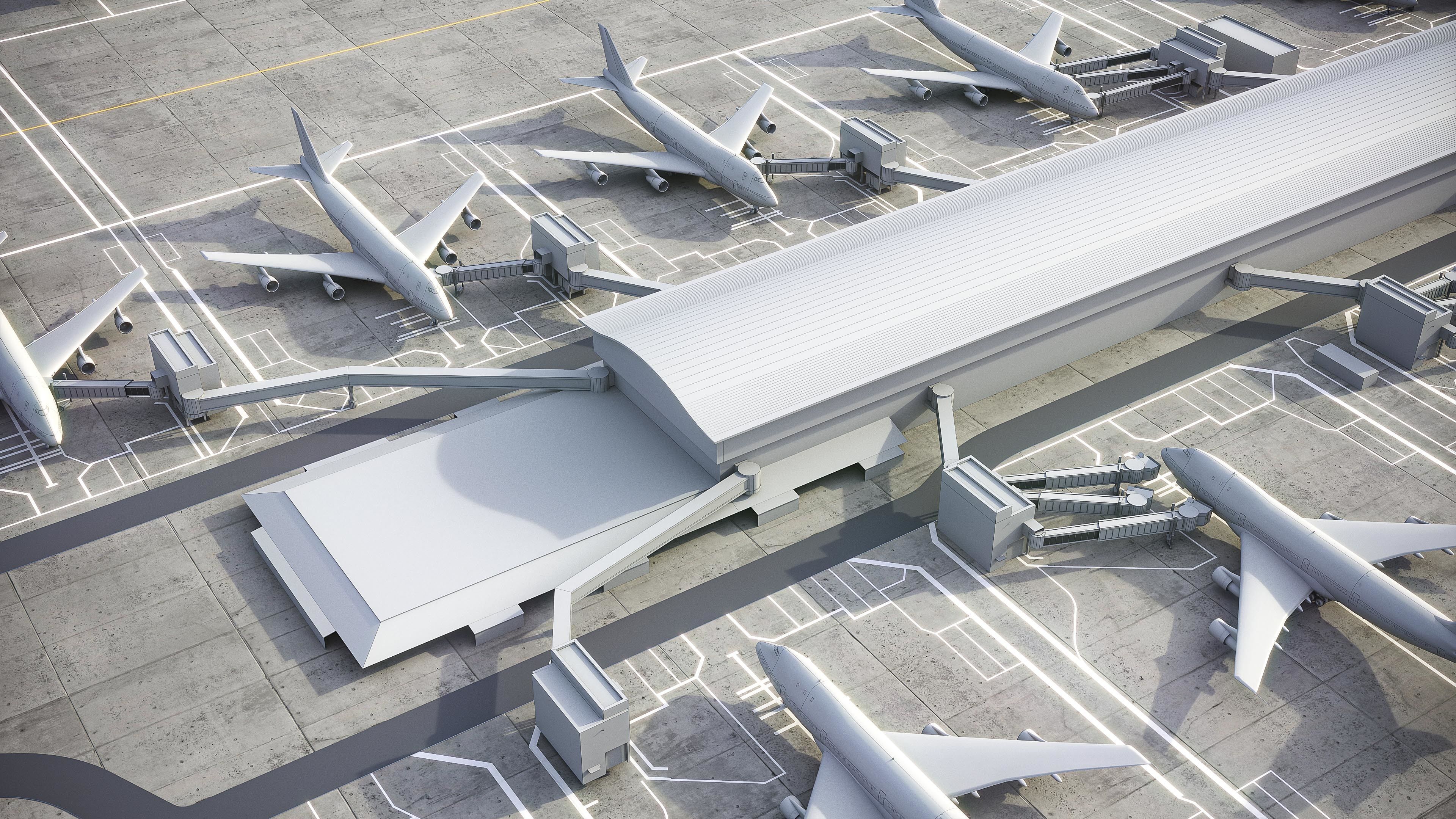 London Heathrow Airport - LHR Low-poly 3D model_28