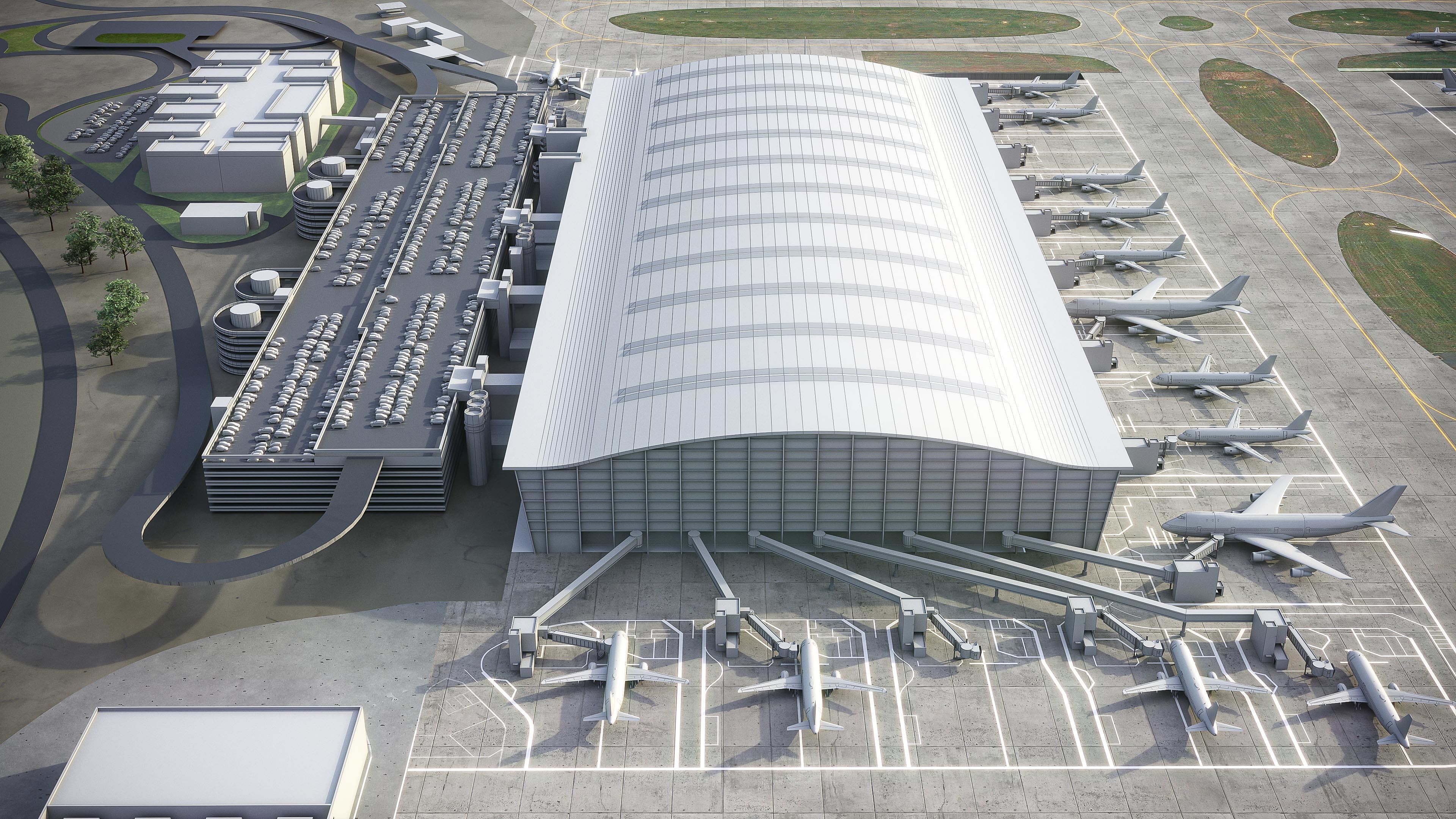 London Heathrow Airport - LHR Low-poly 3D model_30