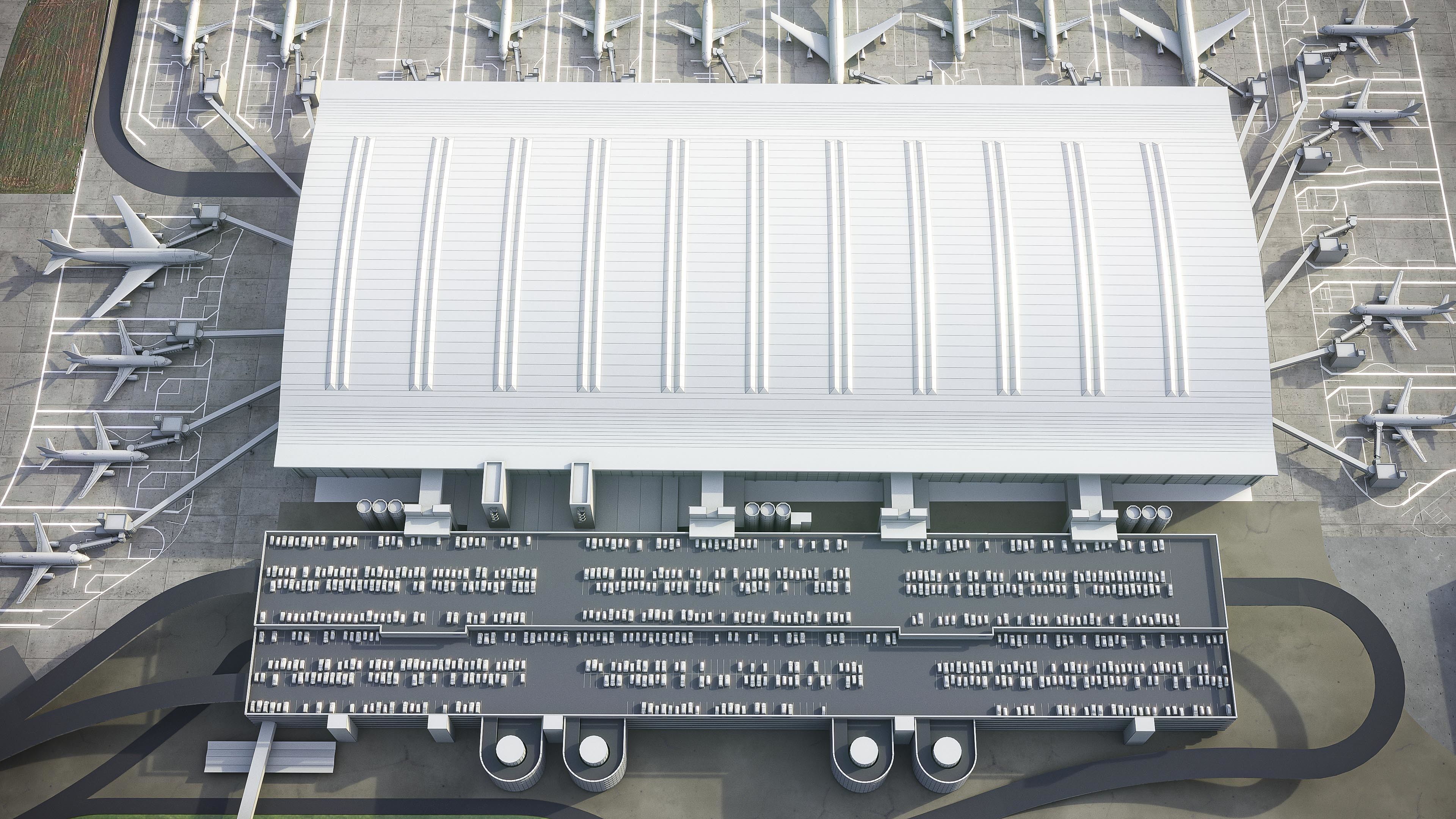 London Heathrow Airport - LHR Low-poly 3D model_33
