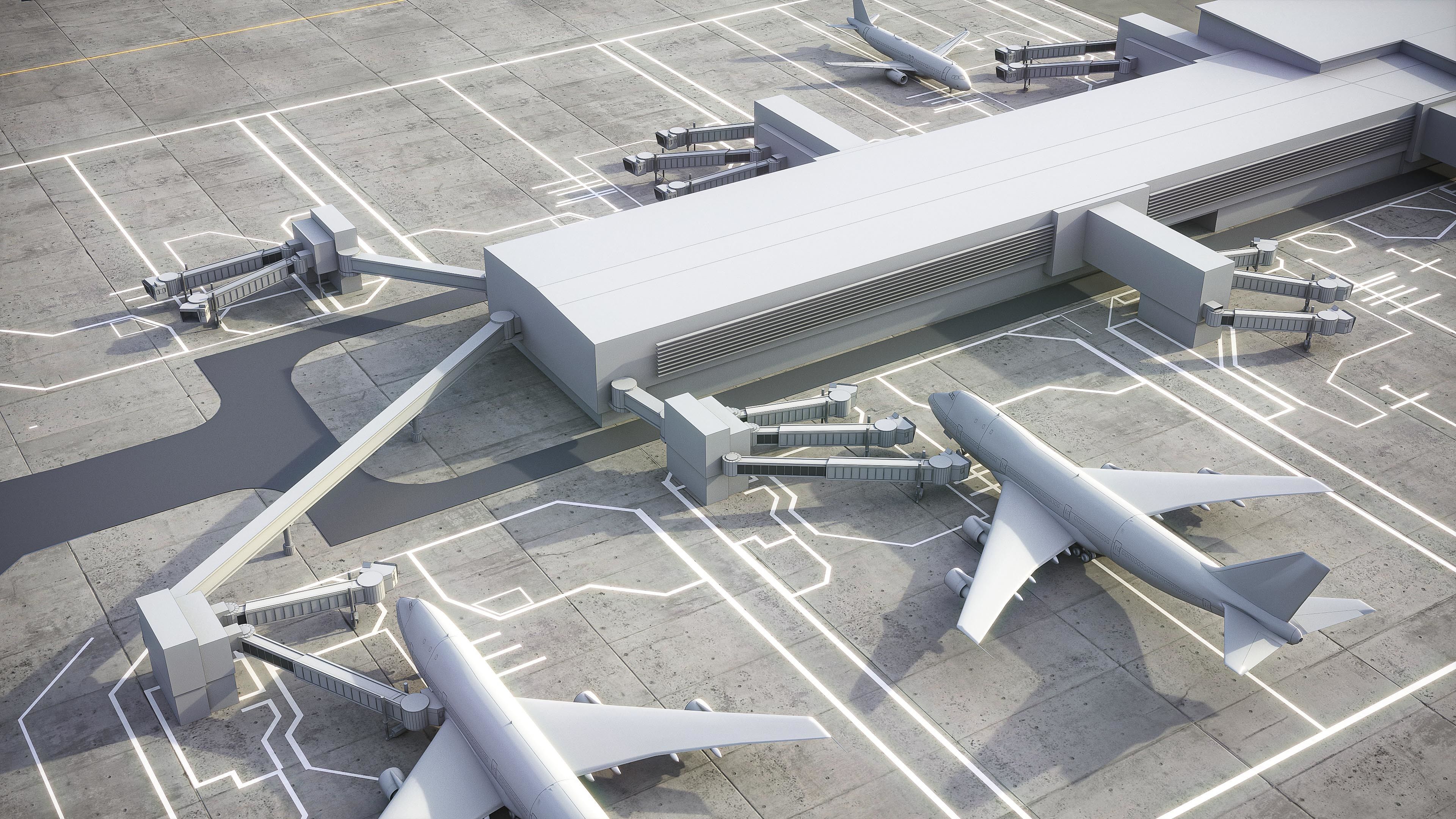 London Heathrow Airport - LHR Low-poly 3D model_18