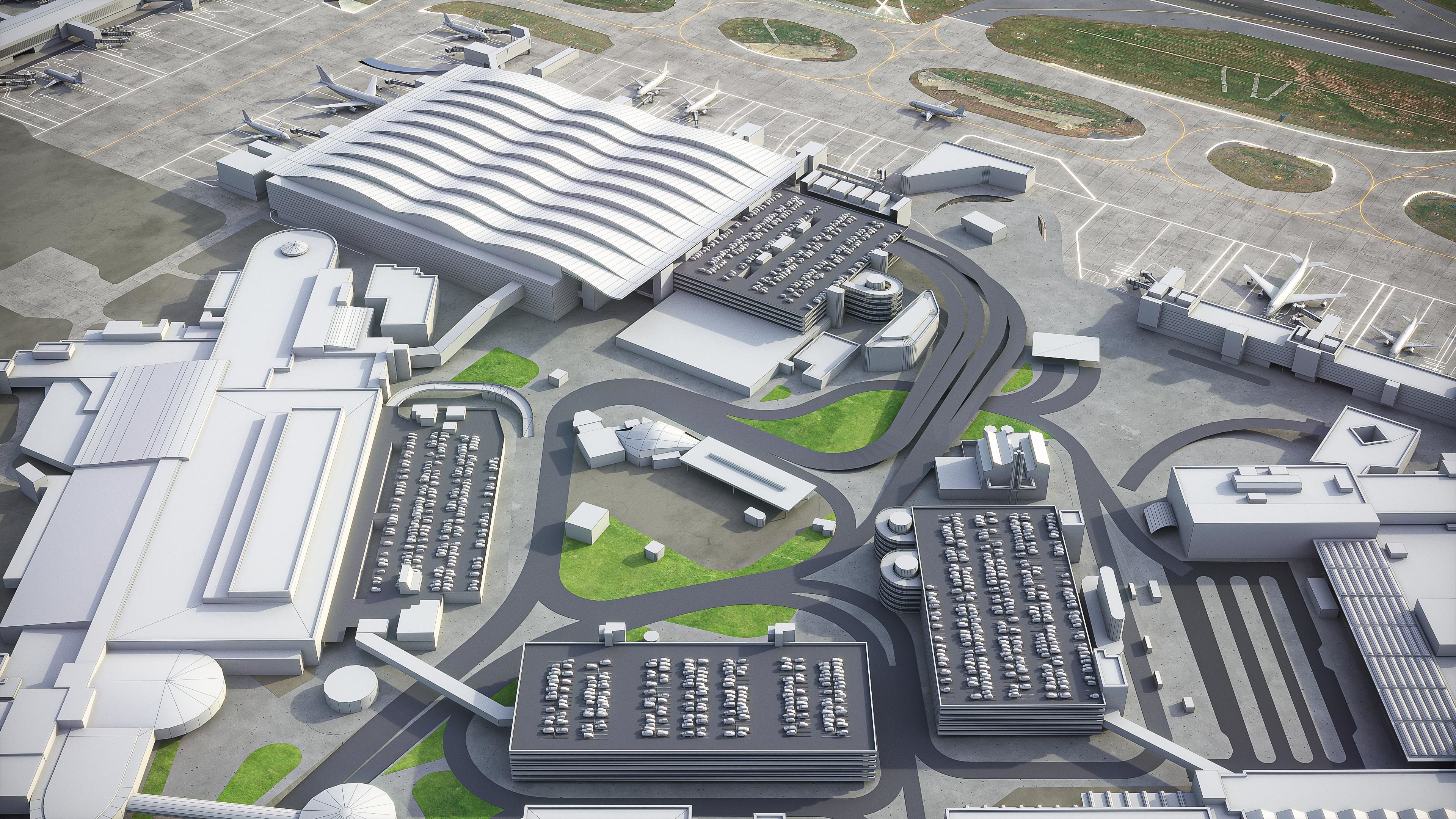 London Heathrow Airport - LHR Low-poly 3D model_16