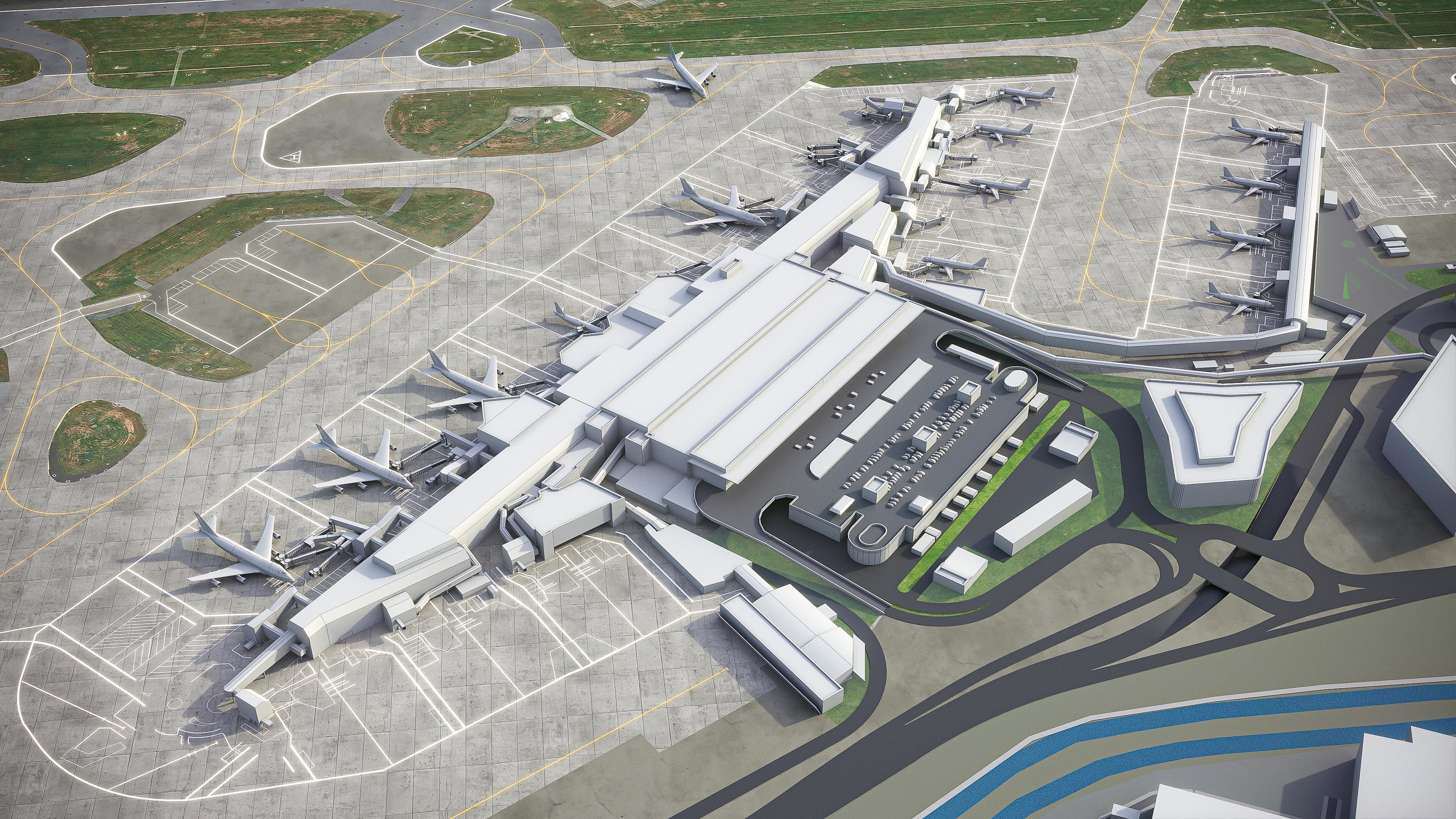 London Heathrow Airport - LHR Low-poly 3D model_8