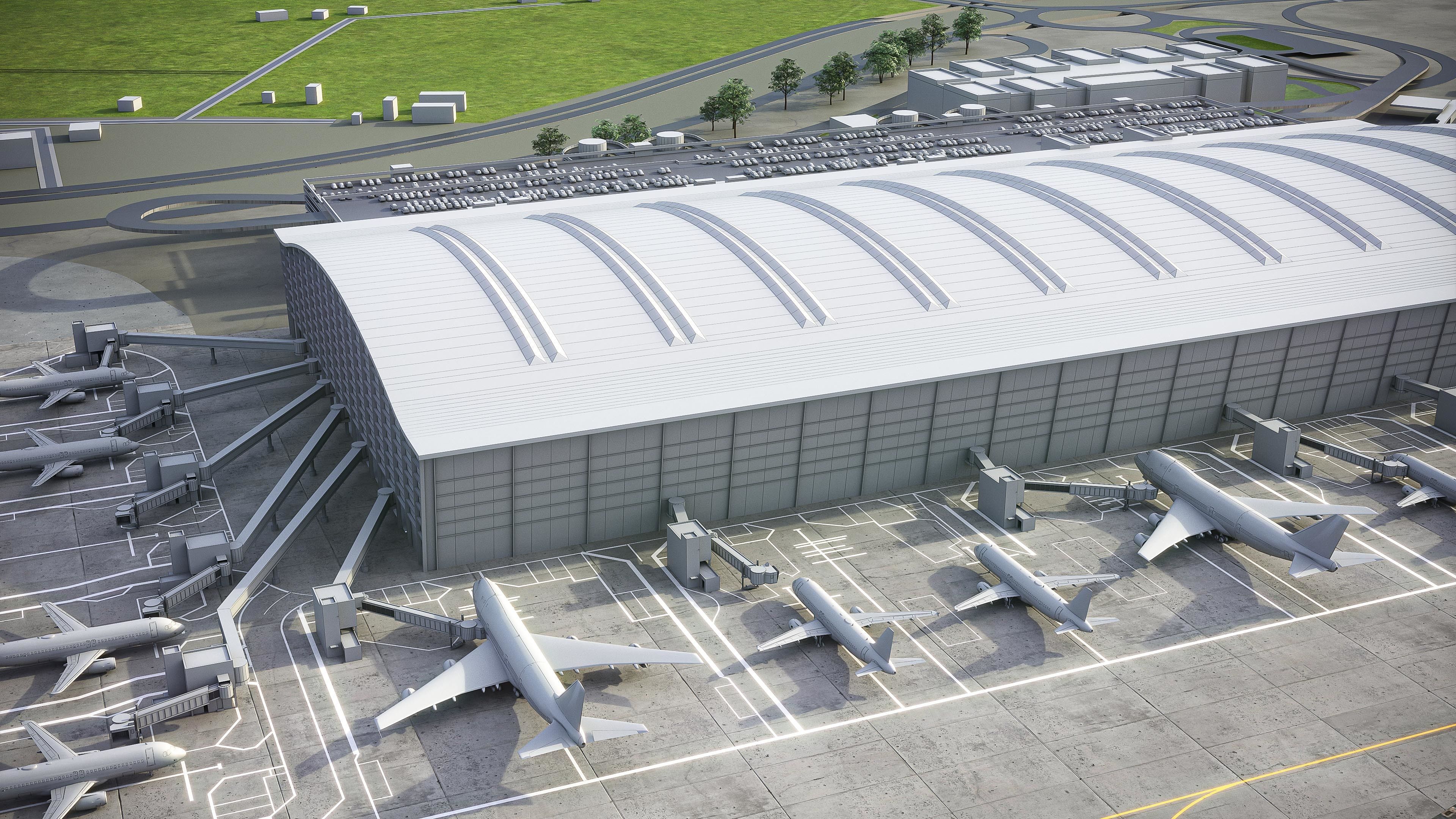 London Heathrow Airport - LHR Low-poly 3D model_31