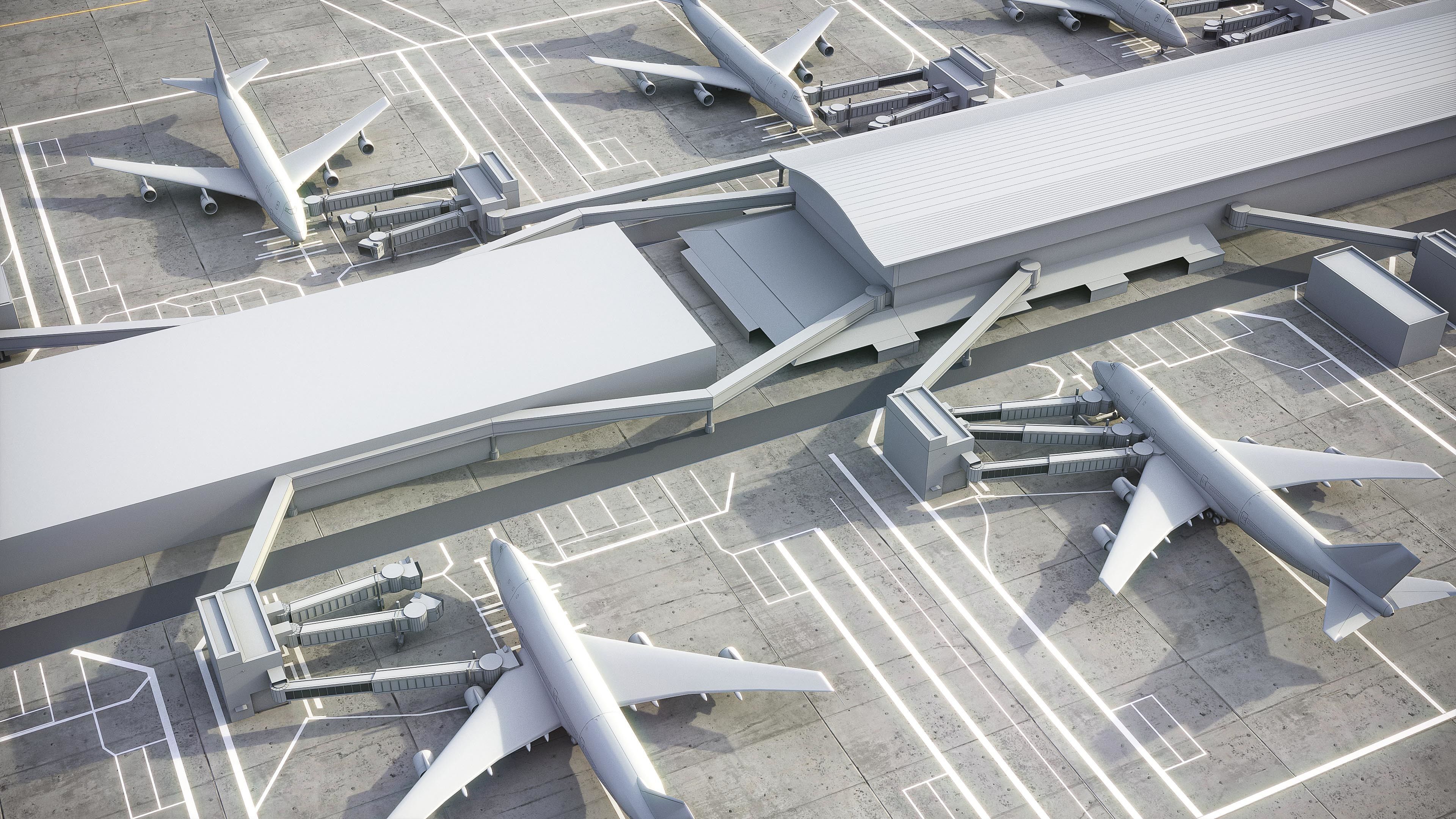 London Heathrow Airport - LHR Low-poly 3D model_26