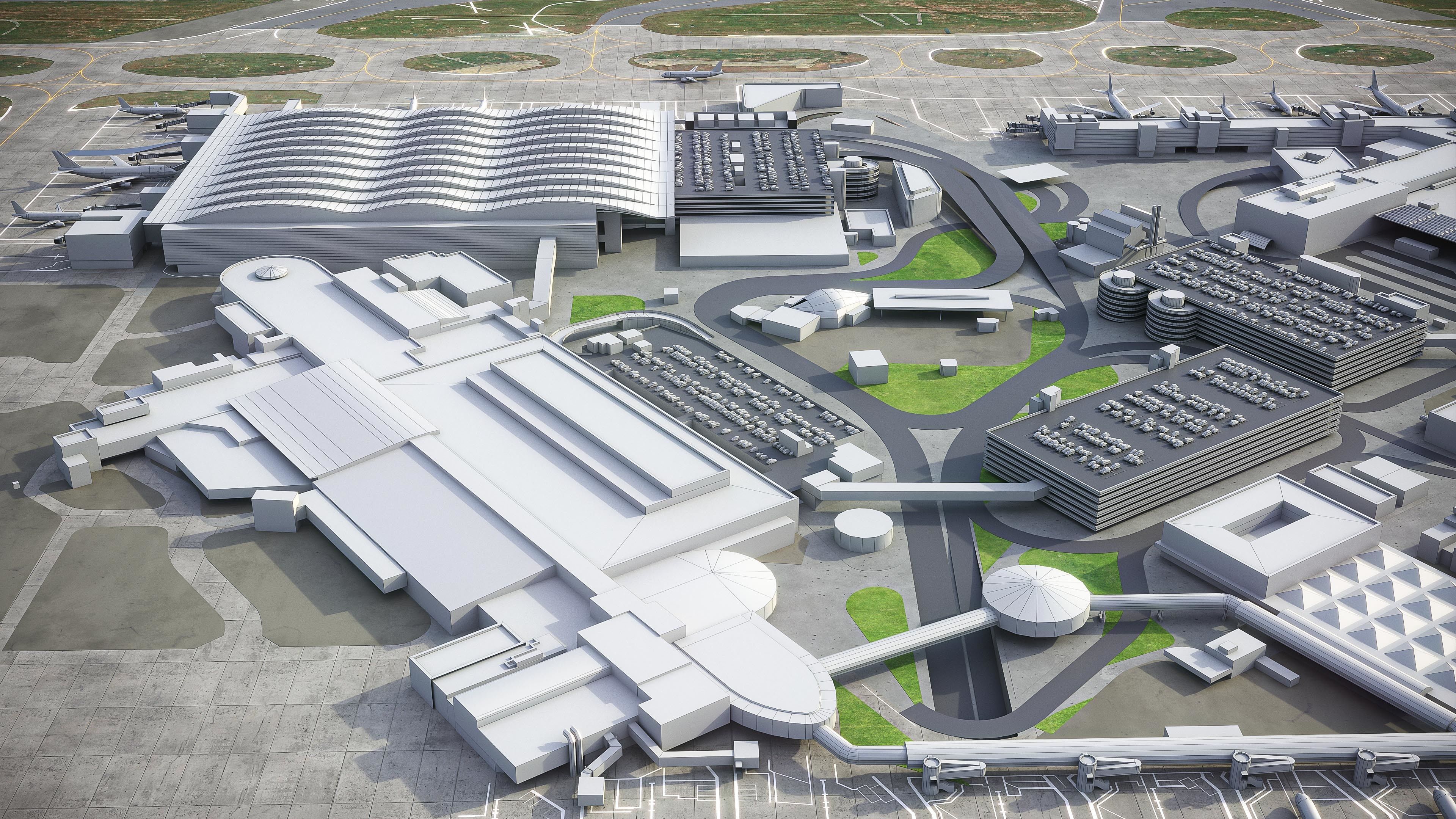 London Heathrow Airport - LHR Low-poly 3D model_17
