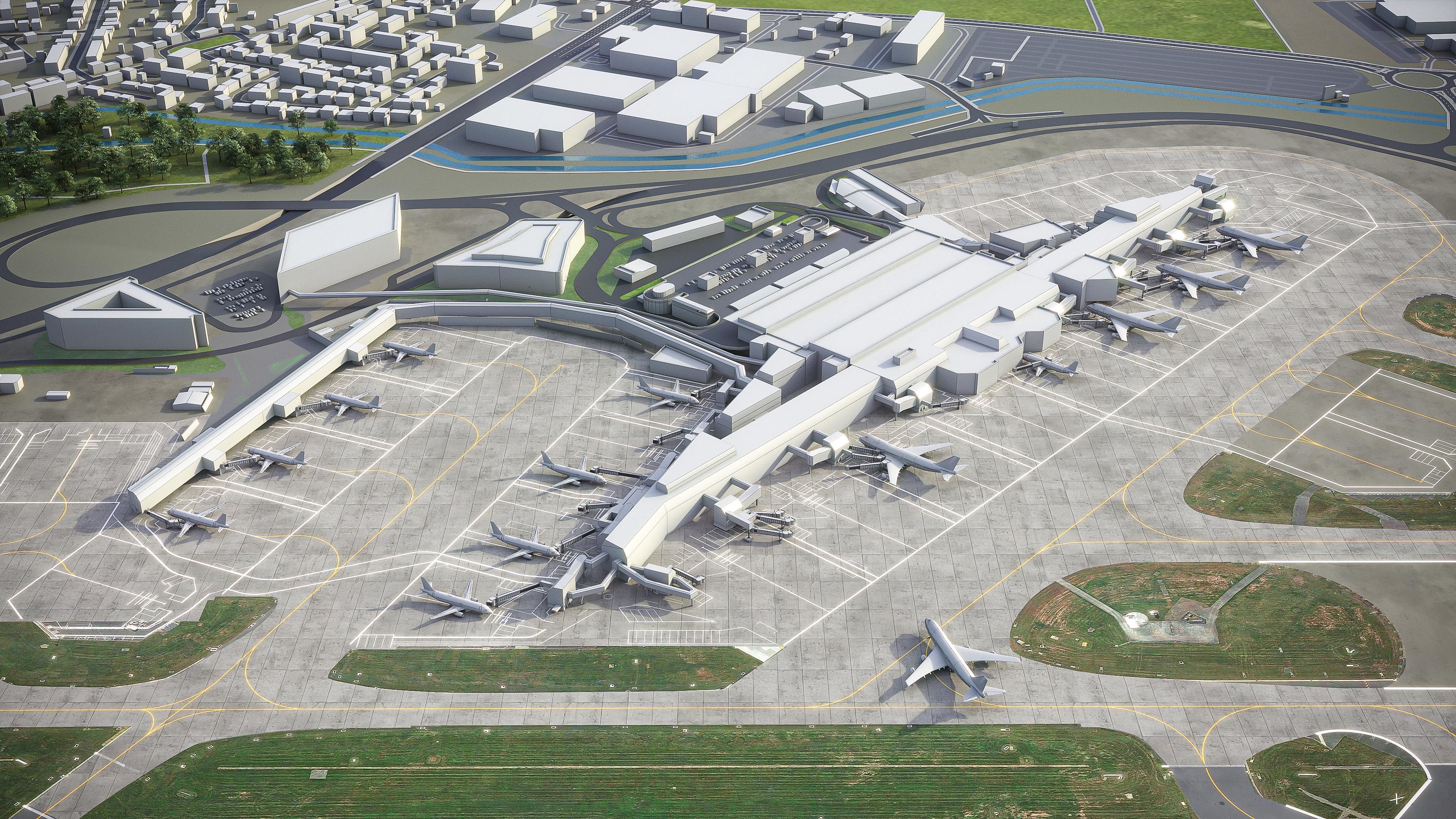 London Heathrow Airport - LHR Low-poly 3D model_10