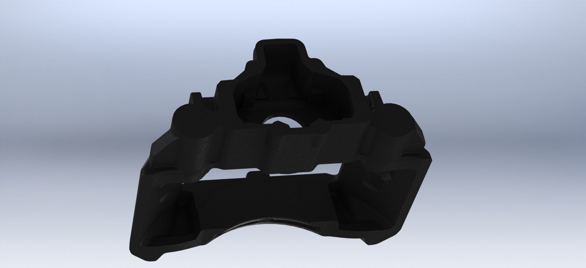 MAN BRAKE CALIPER 81 50804 6088 BODY 3D REVERSE ENGINEERING 3D print model_2
