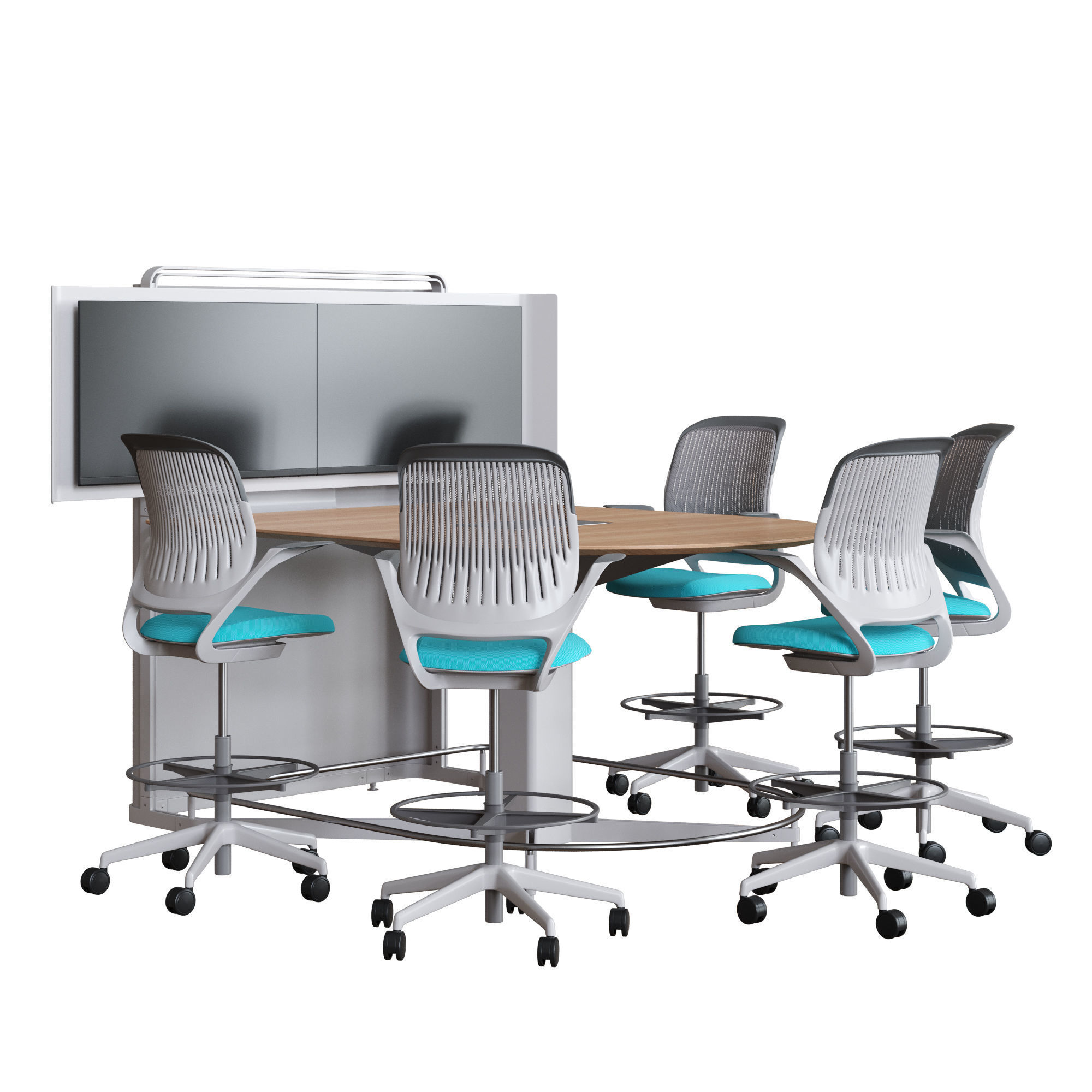 Steelcase - Media Scape D-Form Totem 3D model_13