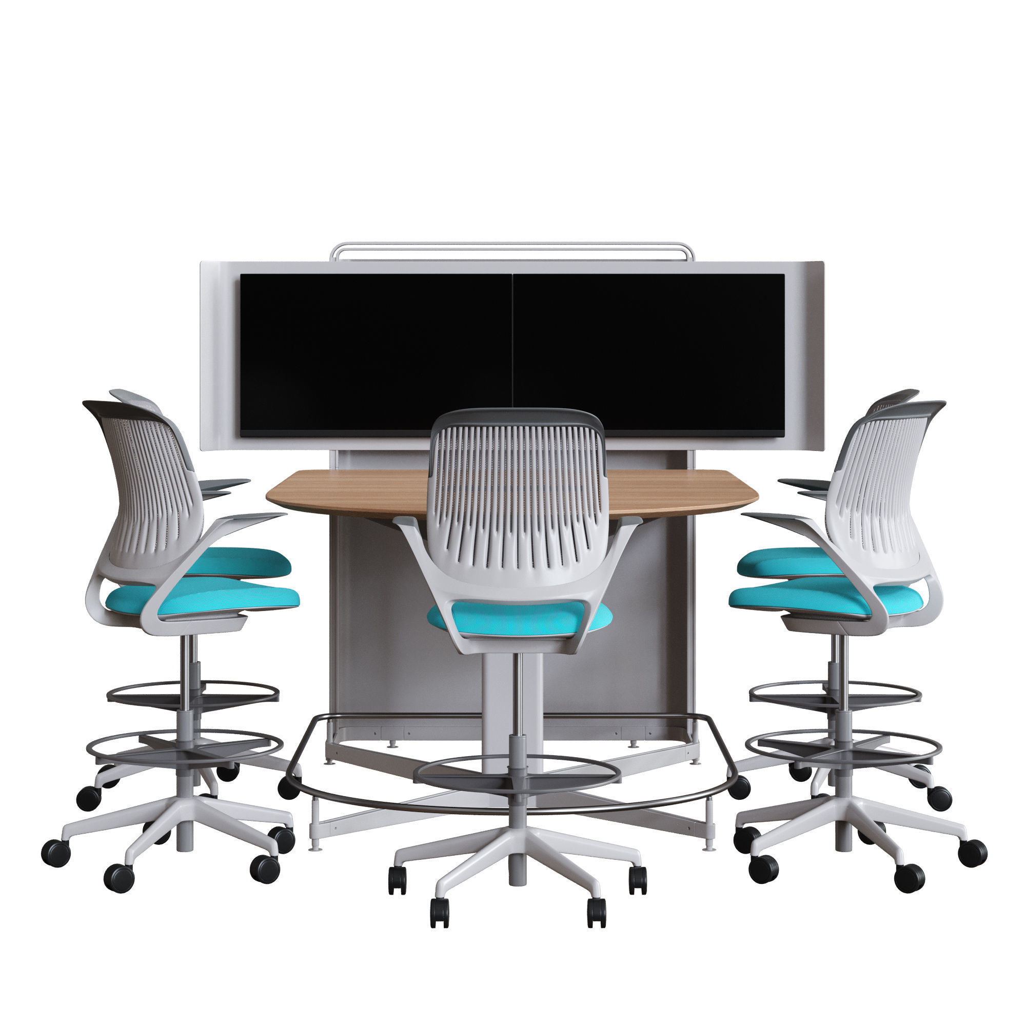 Steelcase - Media Scape D-Form Totem 3D model_14