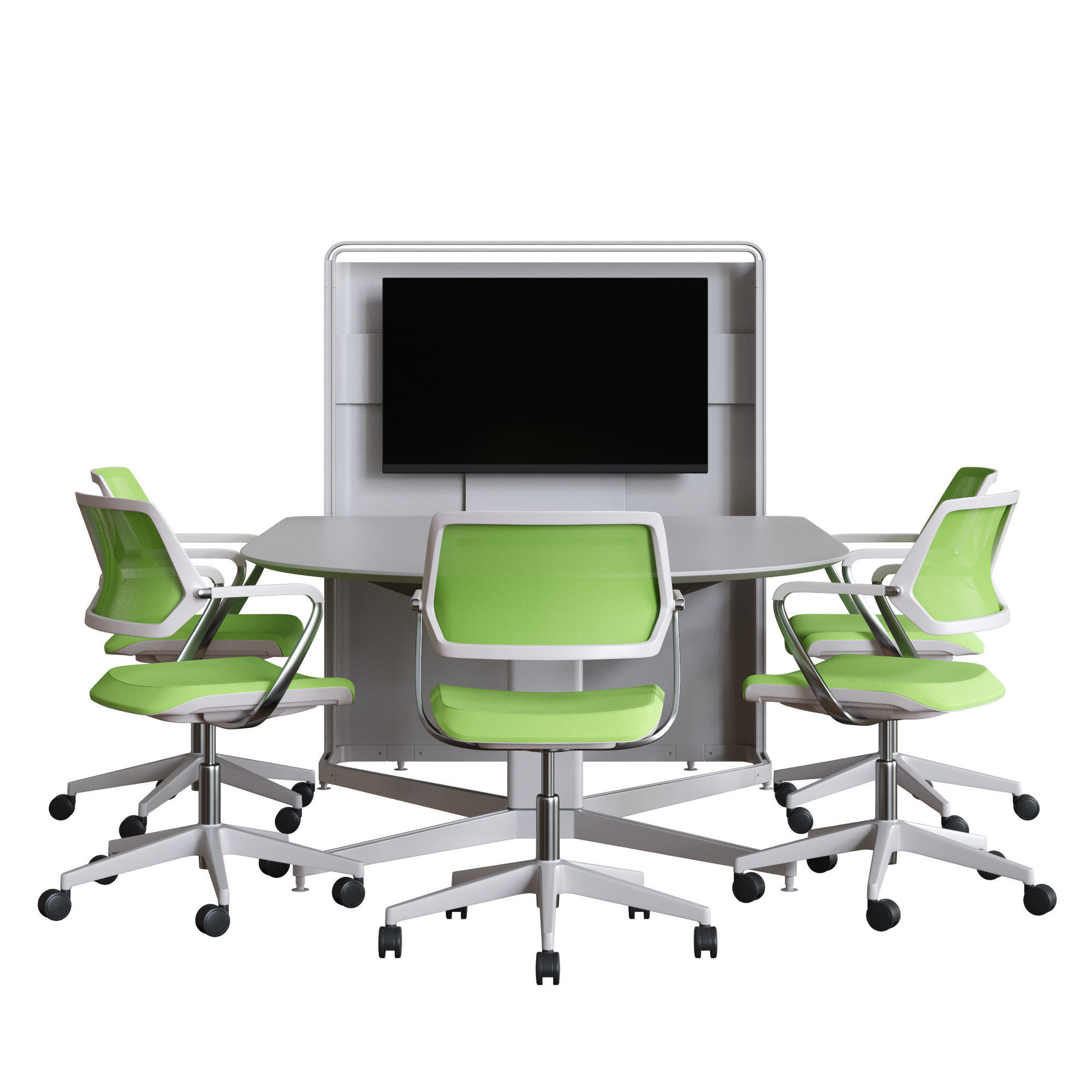 Steelcase - Media Scape D-Form Totem 3D model_12