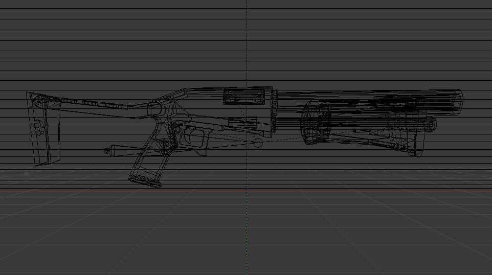 Pump Shotgun Low-poly 3D model_24