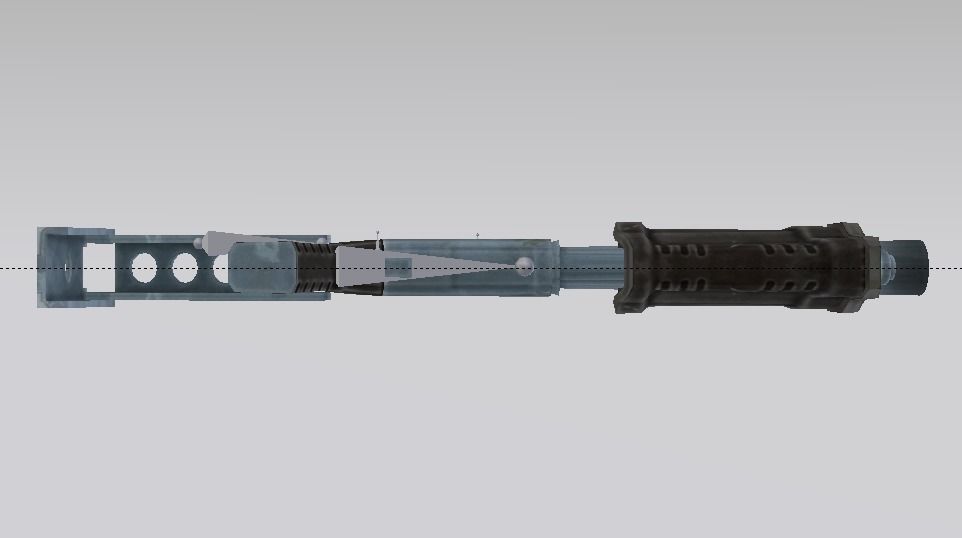 Pump Shotgun Low-poly 3D model_11