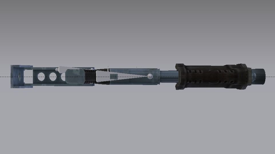 Pump Shotgun Low-poly 3D model_17