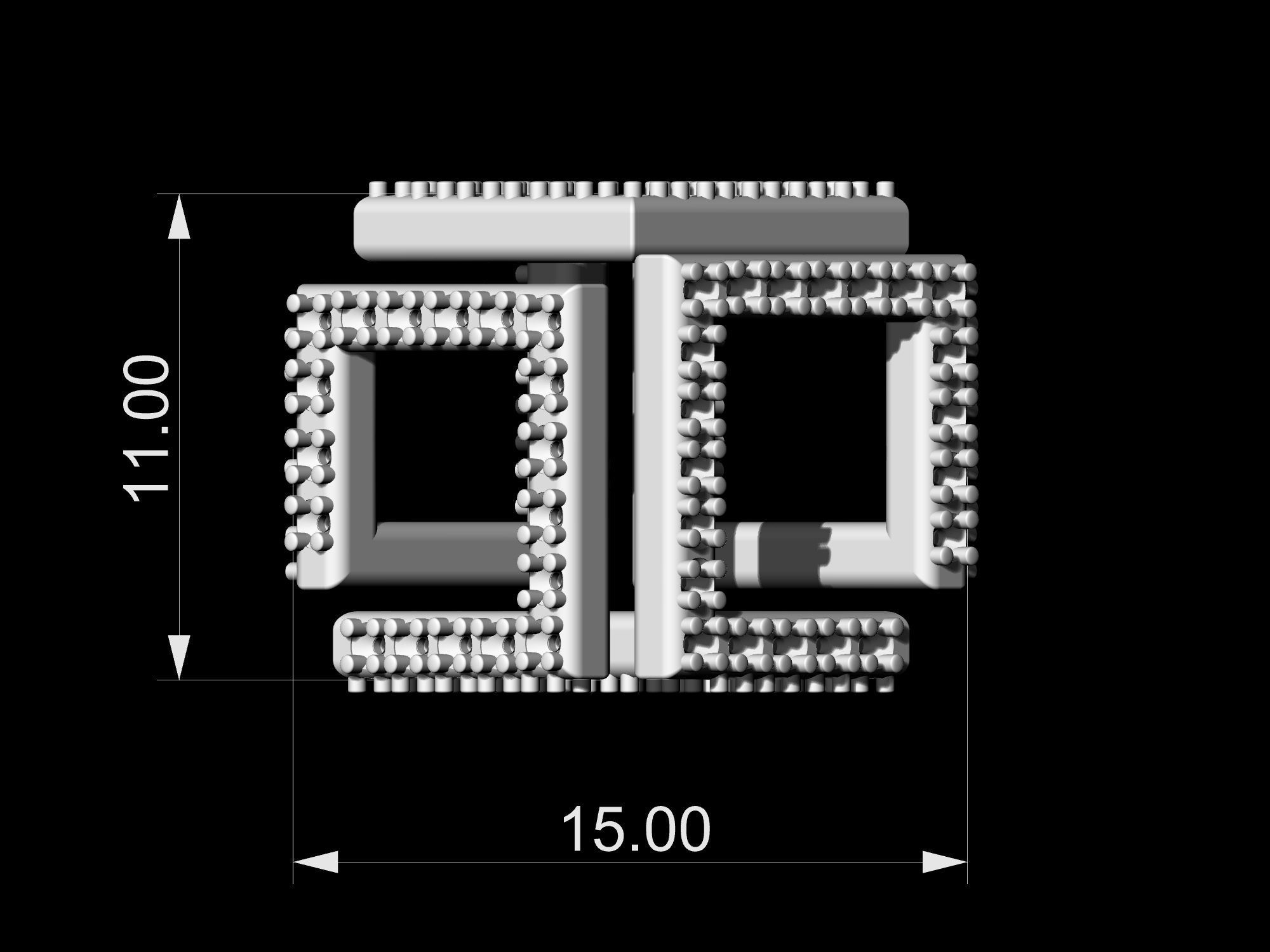 Infinity Cube pendant 3D print model_11